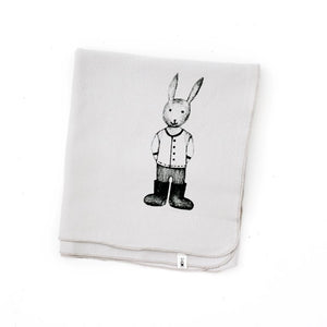 Grey Blanket With Bunny