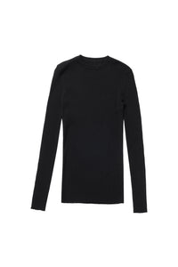 Black Ribbed Sweater #1650A FINAL SALE