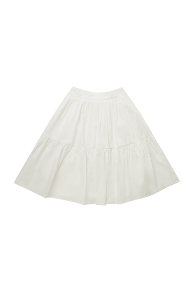 White Tiered Skirt #1682 FINAL SALE
