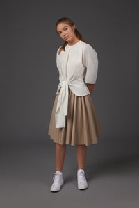 Beige Circle  Skirt #2150 FINAL SALE