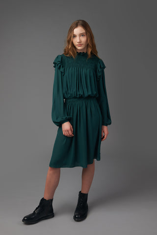 Green Smock Dress #3105 FINAL SALE