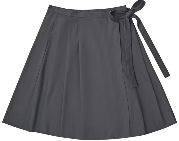 Grey Wrap Skirt