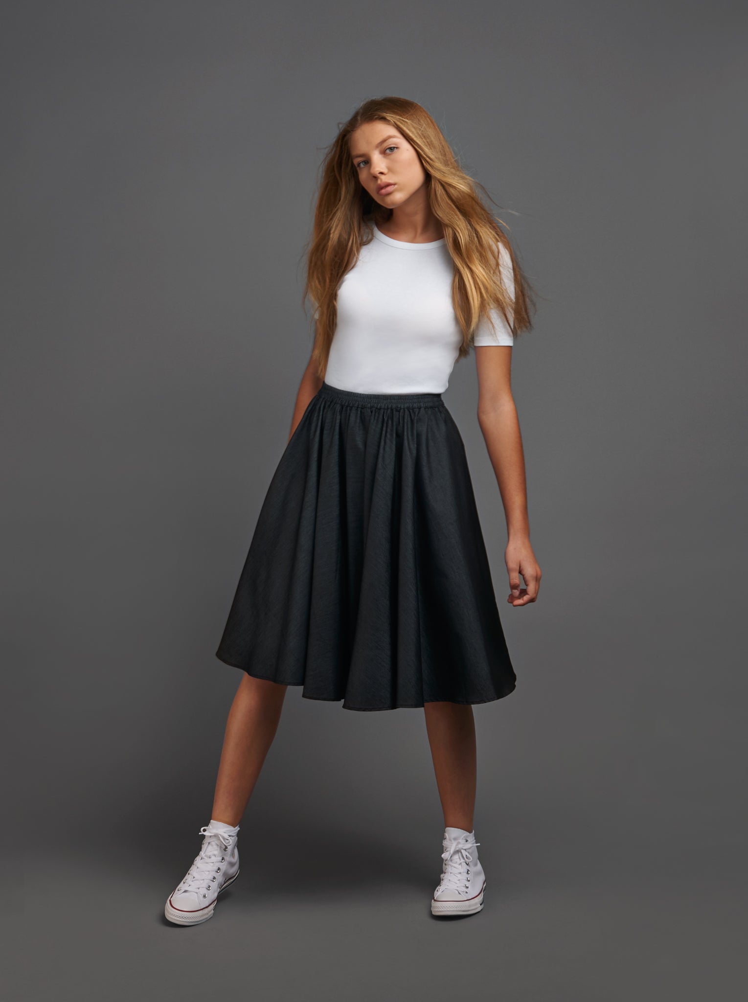 Black Circle Skirt #2150 FINAL SALE