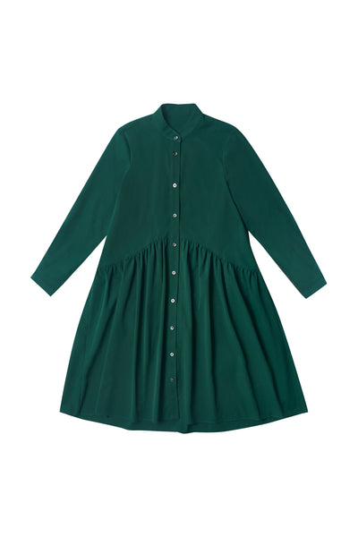 Green Shirt Dress FINAL SALE
