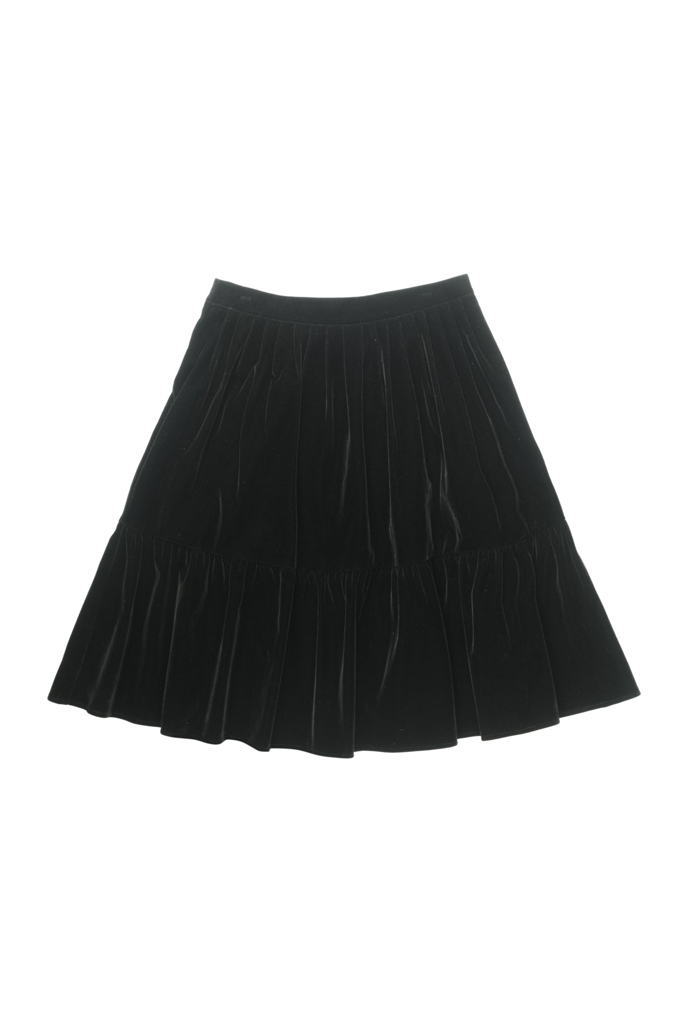 最終価格　fetico velvet skirt VELVET TULLE GATHERED SKIRT(1 BLACK): FETICO: WOMENS｜THE