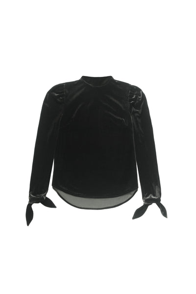 Black Velour Shirt #1530V FINAL SALE