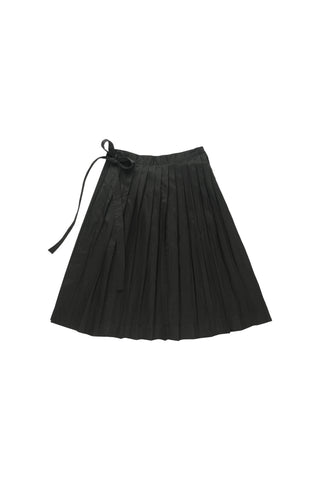 Pleated Taffeta Skirt