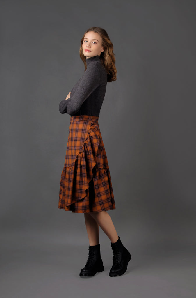 Plaid 2024 skirt ruffle