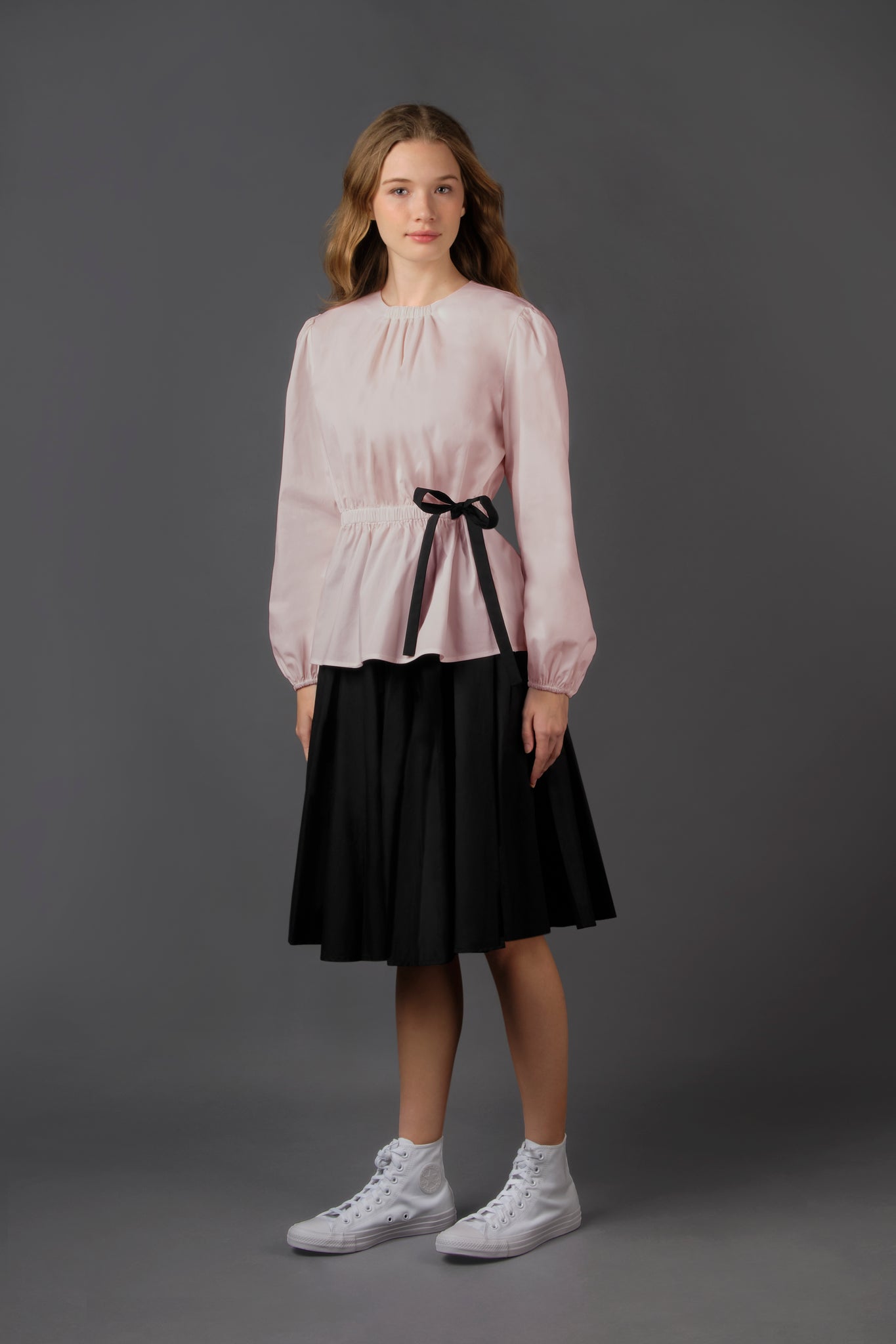 Pink Blouse with a Bow #6105