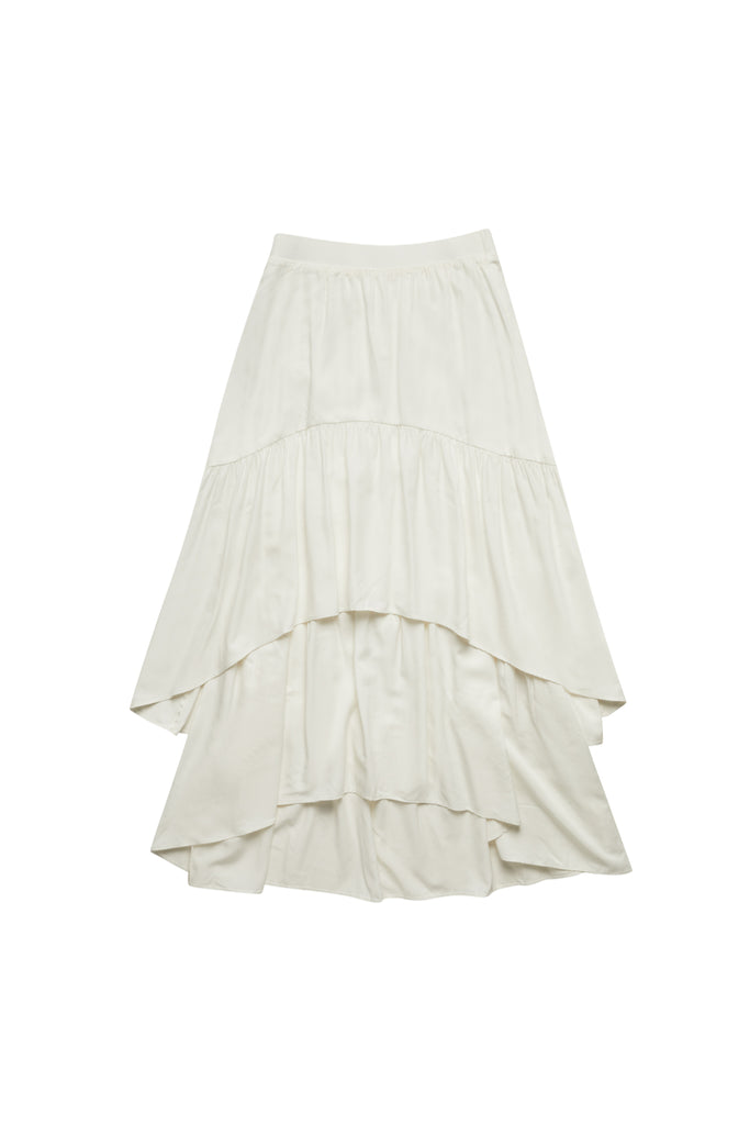 Layered Skirt in White #1633L – Zaikamoya