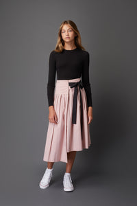 Pink Pleated Skirt #4028