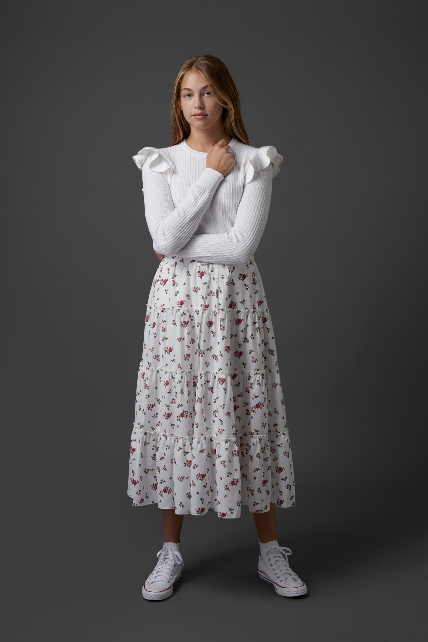 White Textured Sweater #1627W FINAL SALE – Zaikamoya