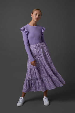 Olivia Skirt in Lilac Print #7933