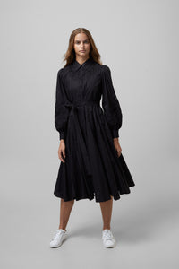 Black Embroided Dress #6110