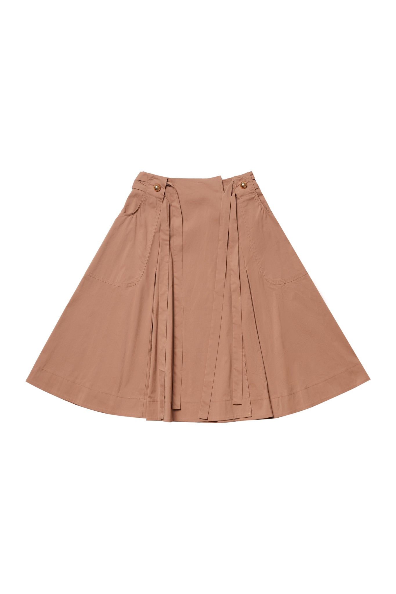 Mocha Skirt with Buttons #1660 FINAL SALE