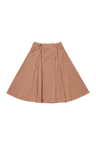 Mocha Skirt with Buttons #1660