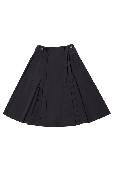 Black Skirt with Buttons #1660