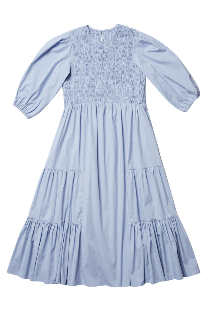 Vanessa Dress in Blue #1661B – Zaikamoya