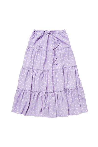 Olivia Skirt in Lilac Print #7933 FINAL SALE