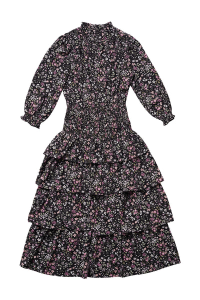 Miranda Dress Print on Black #7923A