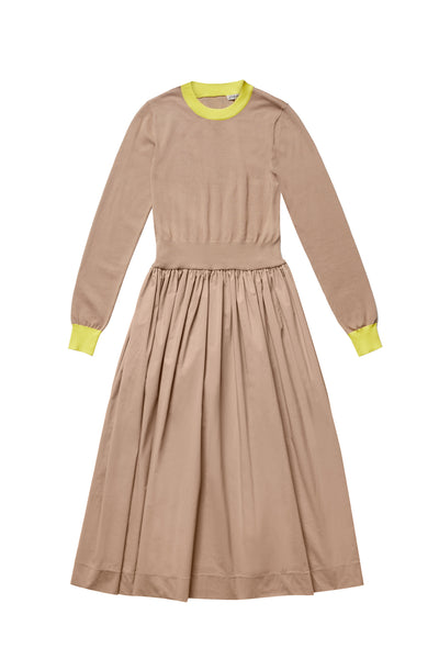 Nina Dress in Beige #3219S FINAL SALE