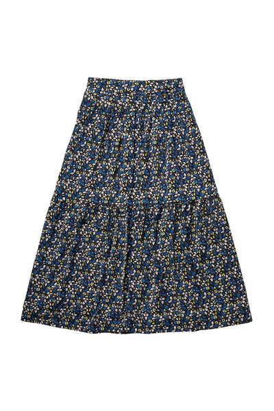 Isabella Skirt in Print on Black #7952 FINAL SALE