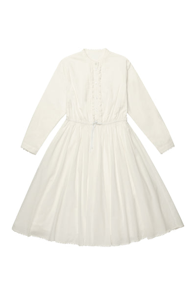 White Ruffle Dress #4002 FINAL SALE
