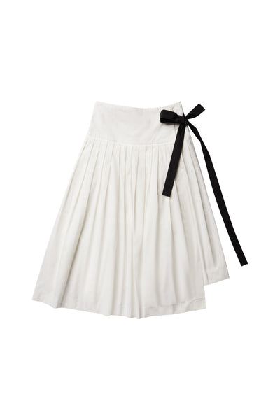 White Pleated Skirt #4028 FINAL SALE