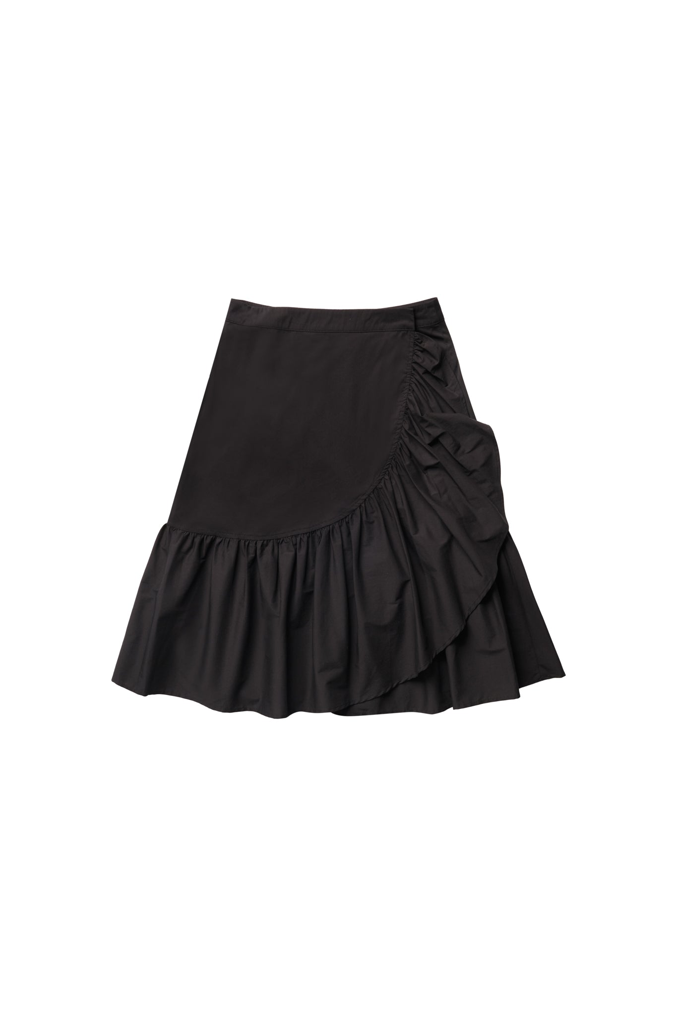 Black ruffle skirt xs best sale