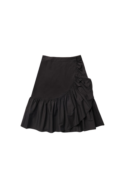 Black Ruffle Skirt #4030SS