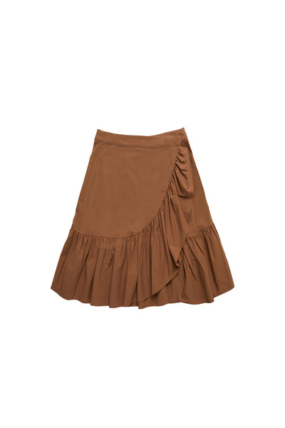 Mocha Ruffle Skirt #4030SS FINAL SALE