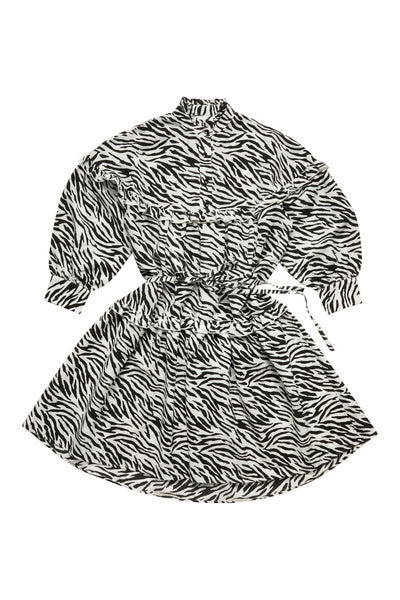 Zebra Volume Shirt Dress #6117P FINAL SALE