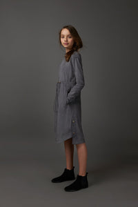 Grey Suede Dress 2211 FINAL SALE